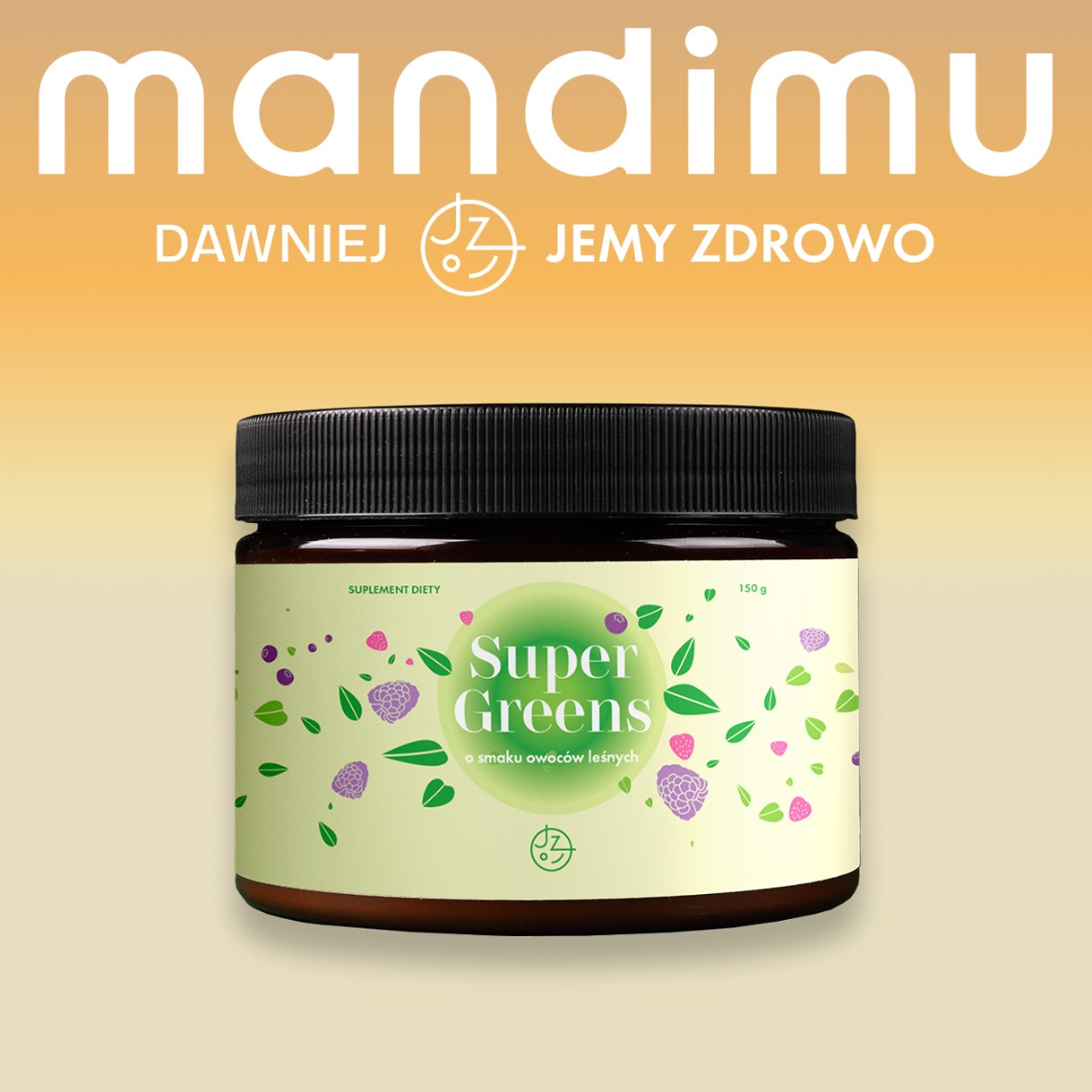 Super Greens o smaku owoców leśnych